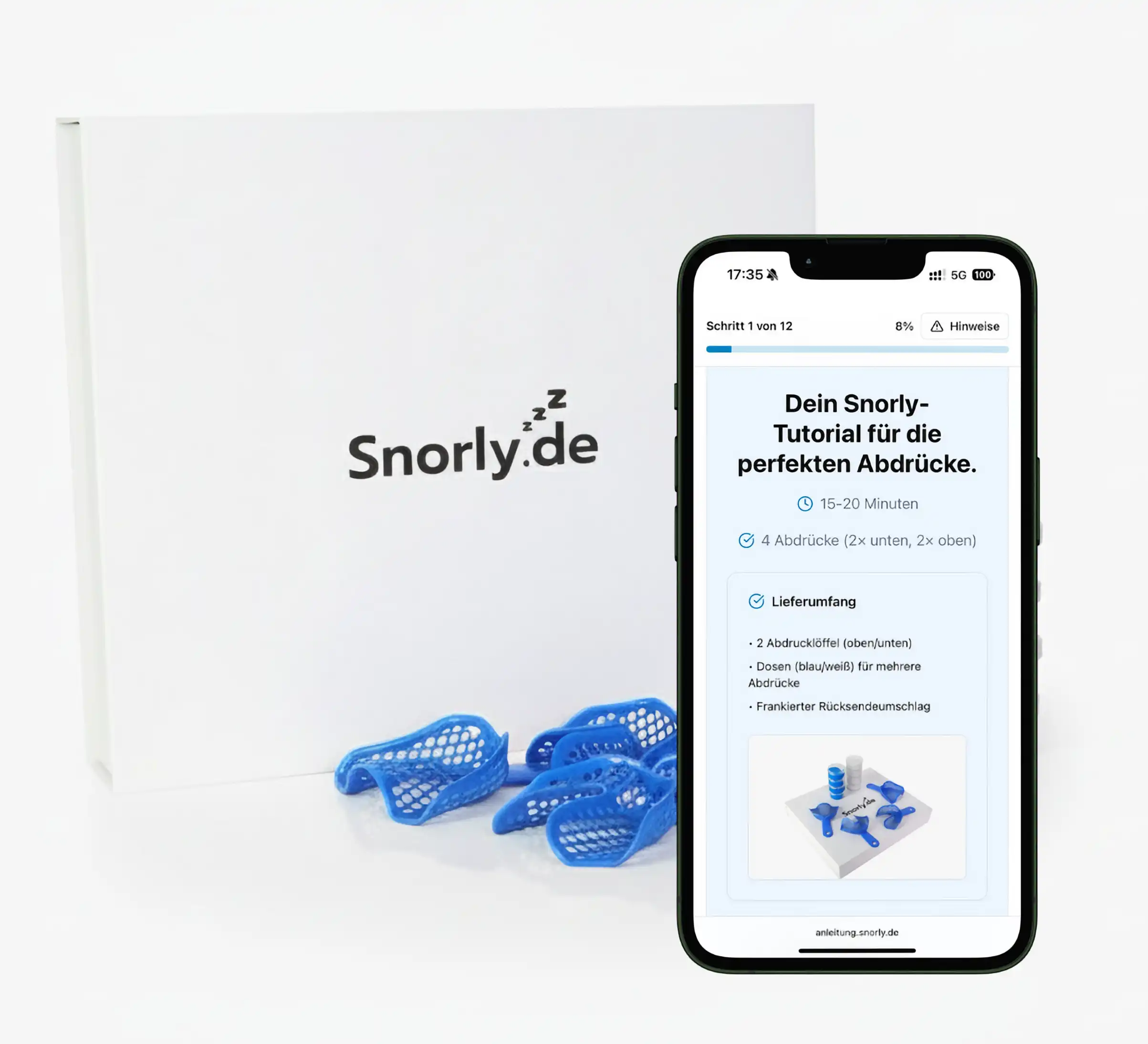 Abdrücke einschicken - Schritt 02